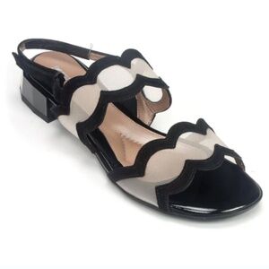 NEW IN BOX BEAUTIFEEL GLORY BLACK SUEDE/ NUDE MESH SANDAL SIZE 41 EU 10-10.5 US